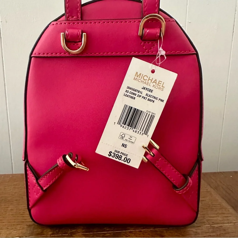 NEW Michael Kors Pink Mini Backpack